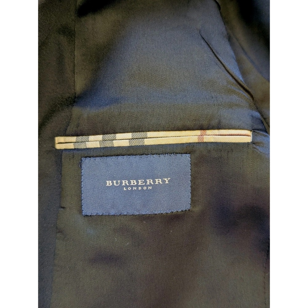 Burberry 42 R Black Wool Sport Jacket